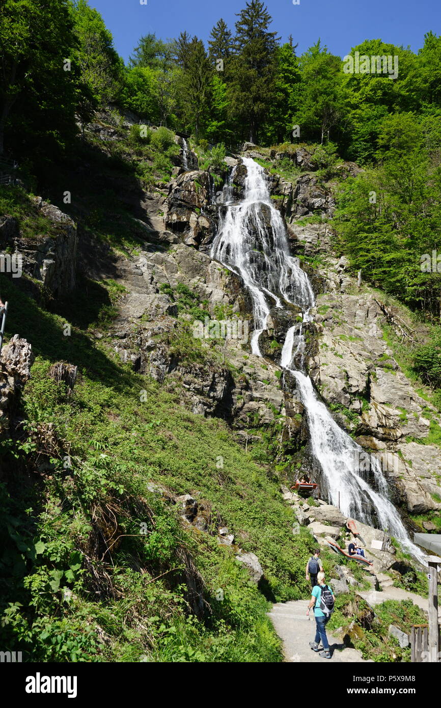 Todtnauer Wasserfall, Todtnauberger Hangloch-Wasserfall Suedschwarzwald Wasserfall,,,, Bade-Wurtemberg, Hochschwarzwald France, Europe Banque D'Images