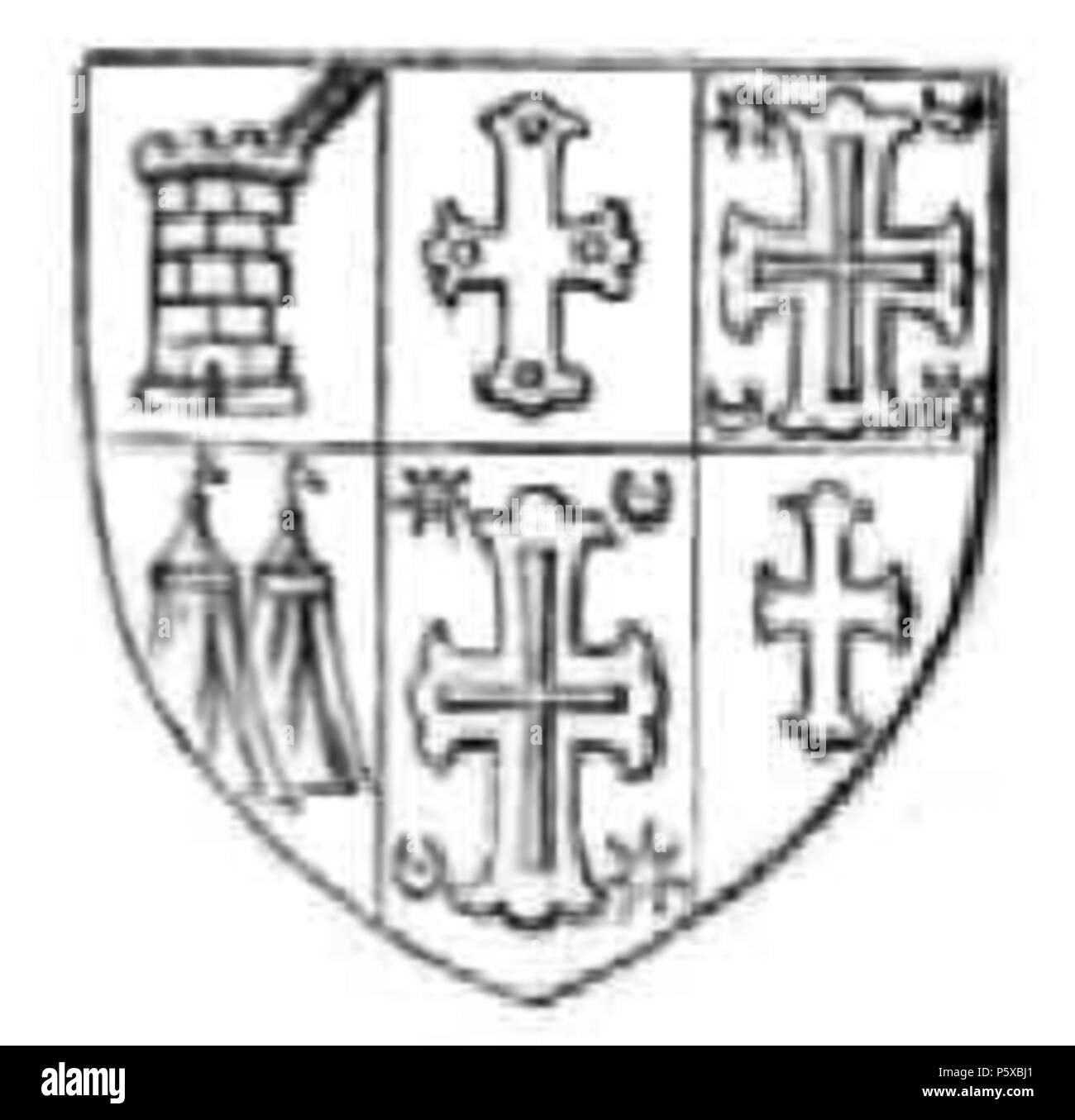 N/A. Les armoiries de la famille Salinas . 1845. Inconnu 359 armoiries de la famille Salinas Banque D'Images