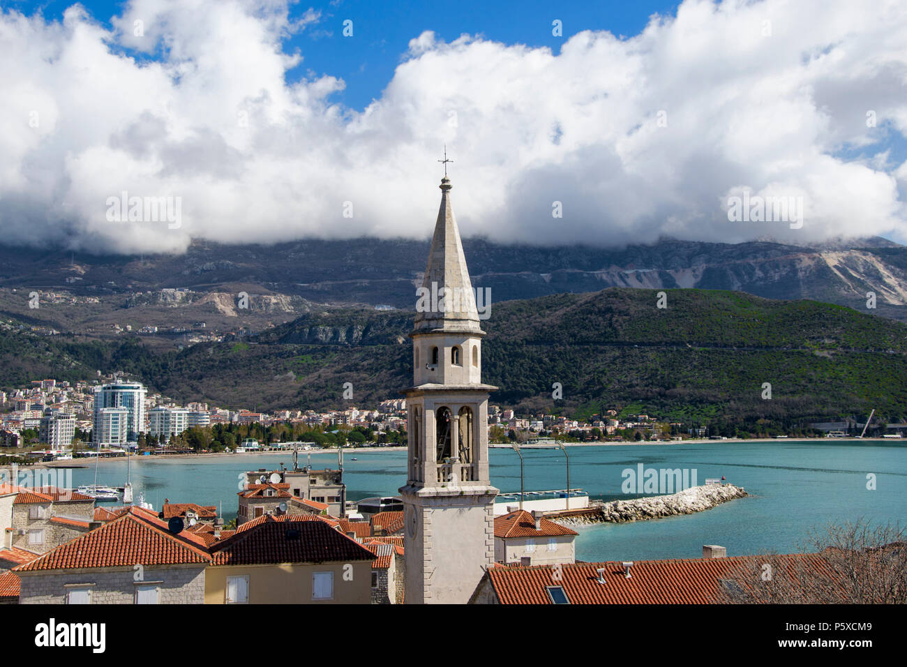 Jolie ville balnéaire sur la mer resort Banque D'Images