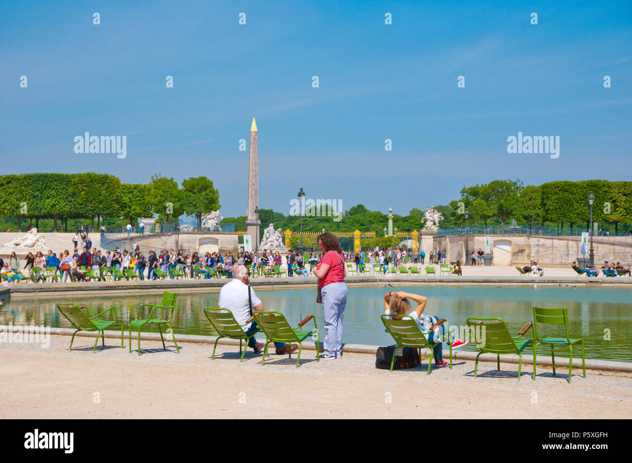 Jardin des Tuileries, Paris, France Banque D'Images