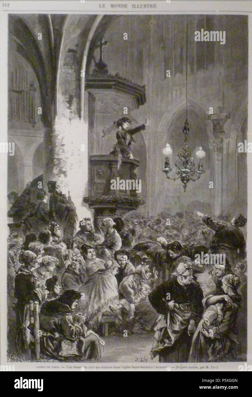 372 Commune de Paris Réunion de femmes Banque D'Images