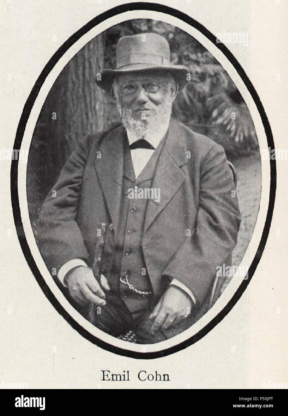 N/A. Deutsch : Emil Cohn (1832-1905), Deutscher Verleger. 1905. Unbekannter Fotograf der rusty nail. BerlLeben 507 Emil Cohn (1905-1907) Banque D'Images