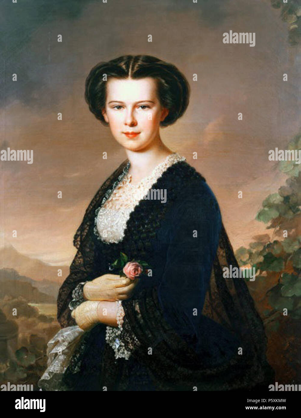 N/A. L'impératrice Elisabeth d'Autriche . 1856. N/A 509 L'Impératrice Elisabeth d'Autriche3 Banque D'Images