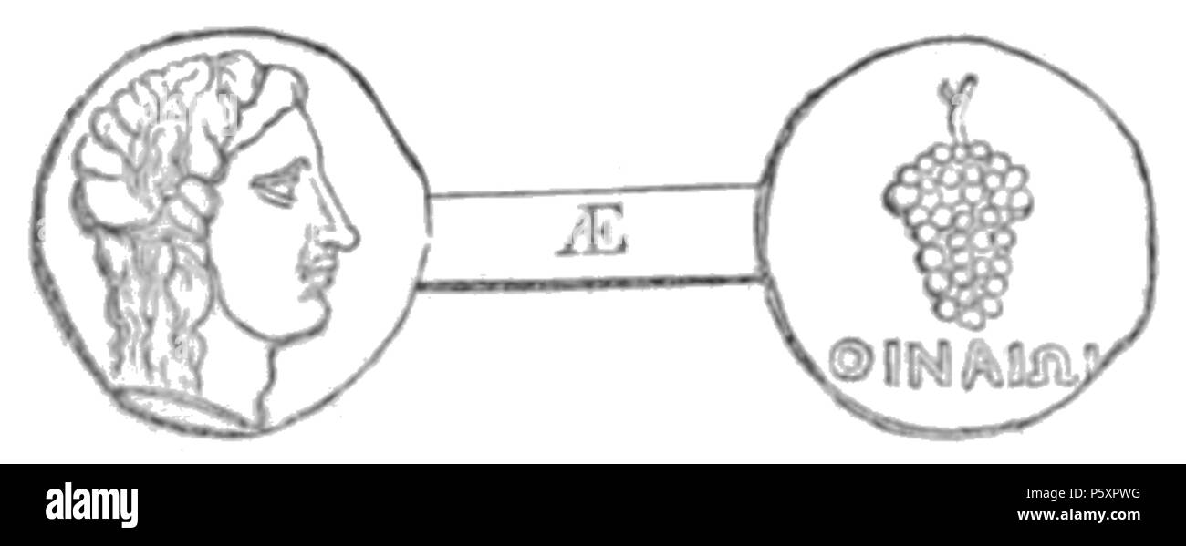 365 Pièce de Oenoe DGRG Banque D'Images