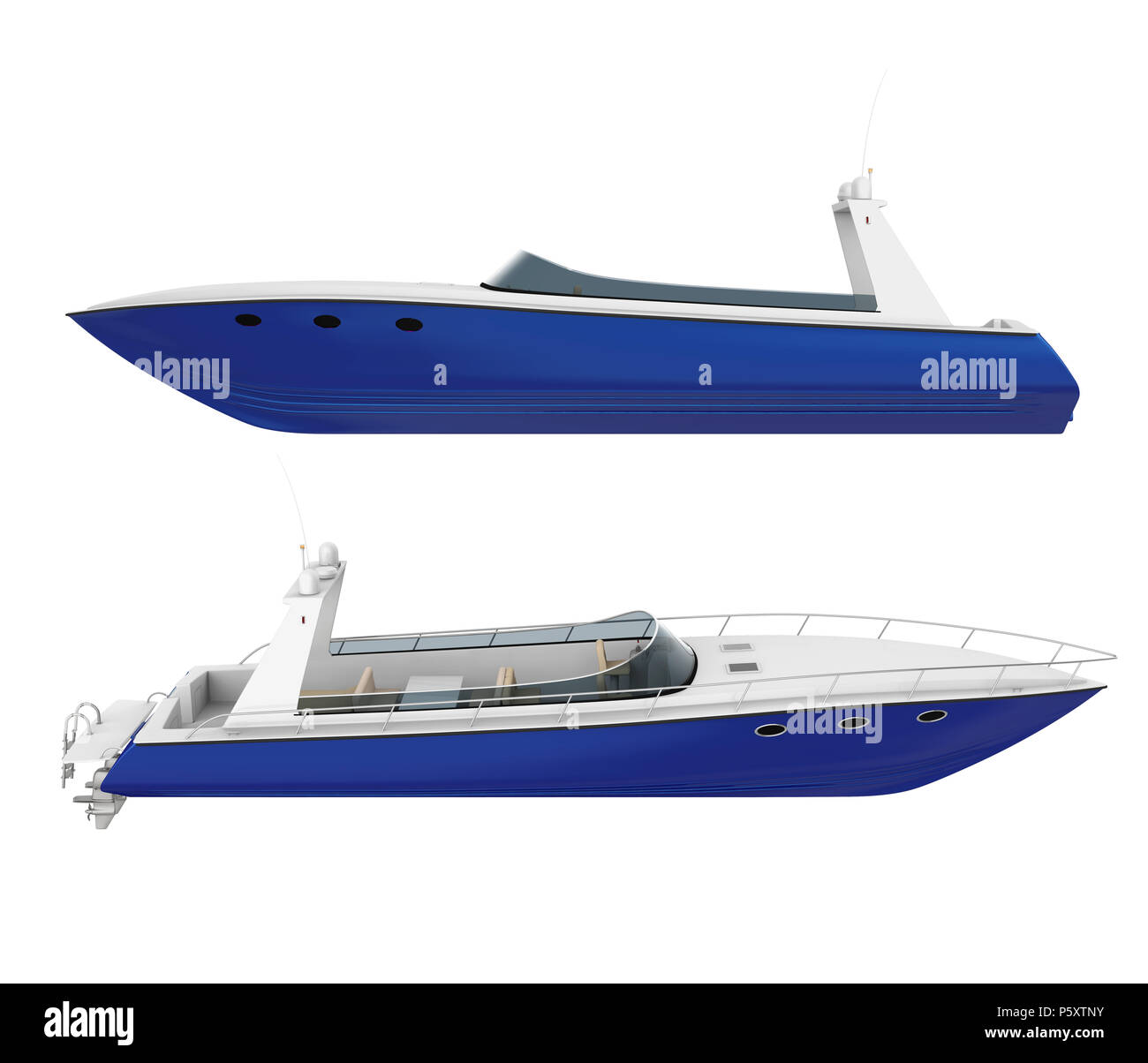 Isolé en hors-bord Banque D'Images