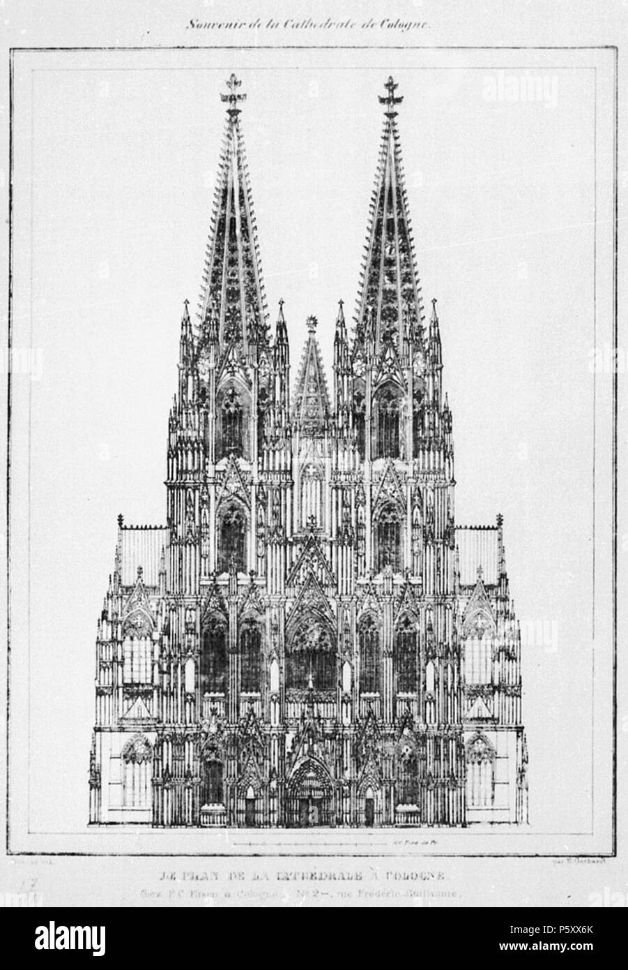 493 Eduard Gerhardt Kölner Dom Banque D'Images