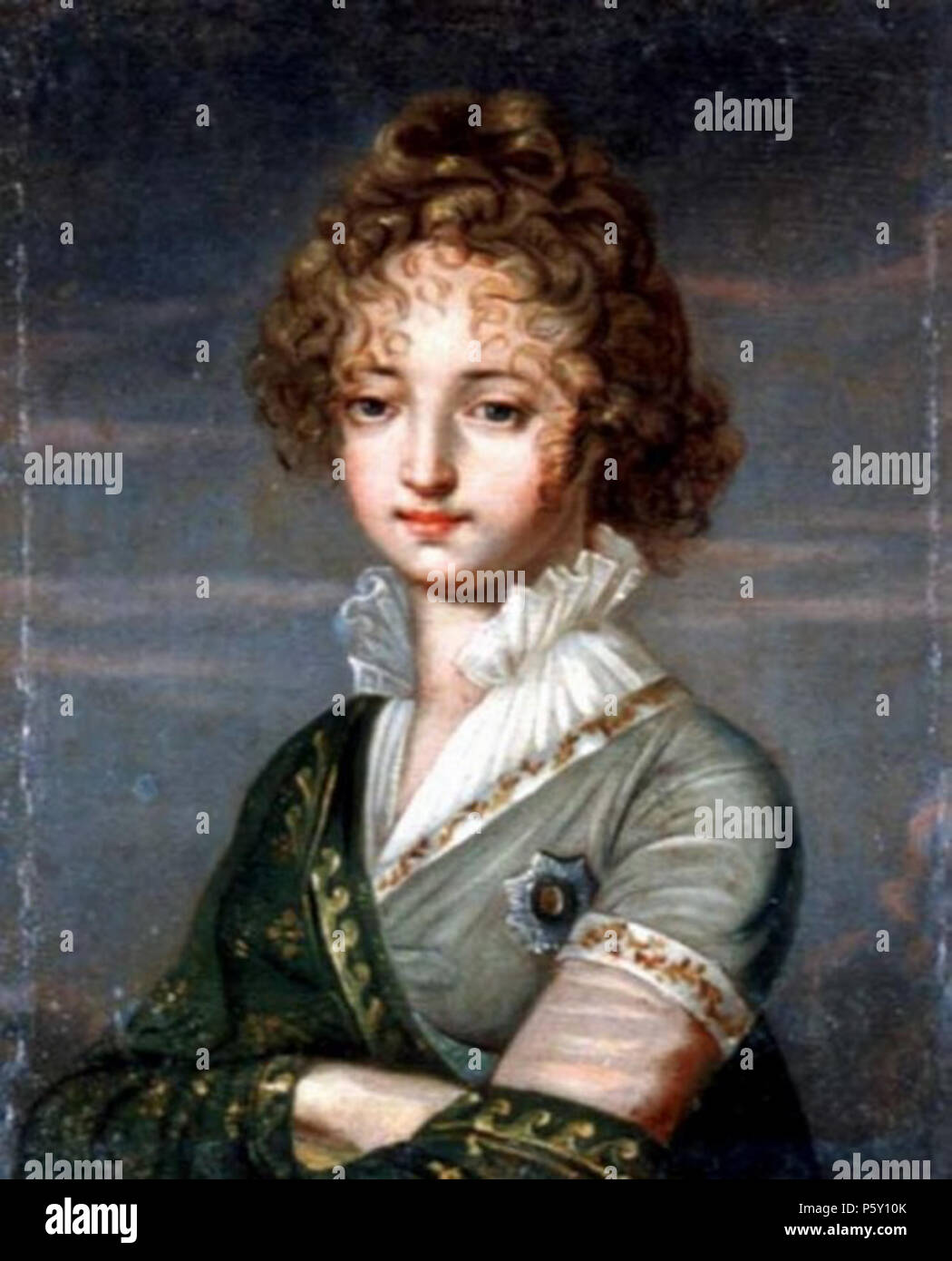 N/A. . 1800-. . Années 1800. Peintre russe anonyme (1670-1917) image (selon PD-RusEmpire) 505 Elizaveta Alexeïevna par anonymous après Kugelgen (années 1800) Banque D'Images