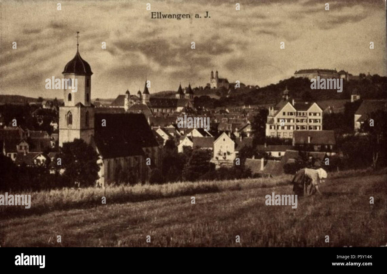 N/A. Anglais : Ellwangen. Circa 1900-1910 carte postale. 23 septembre 2012, 15:28:11. E., Wiedmayer Ellwangen, Verlag F. Bucher 506 Ellwangen, circa 1900-1910 Banque D'Images