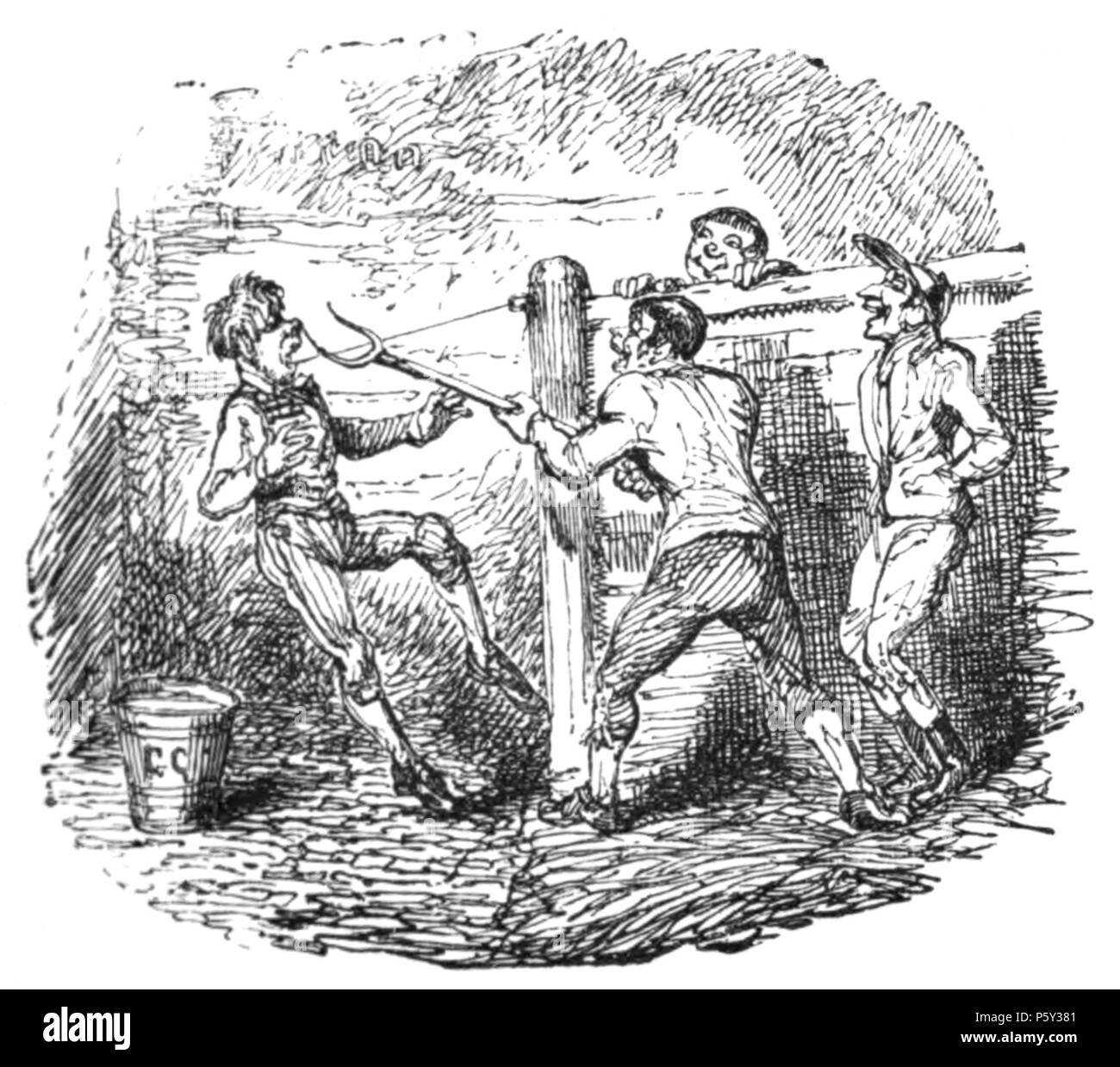 Anglais 392 caricaturistes, 1893 - Le Dentiste Banque D'Images