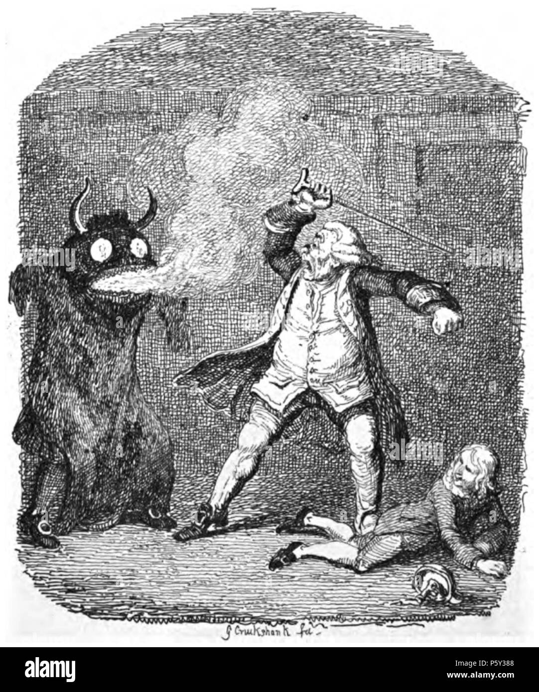 392 Davy Jones par George Cruikshank Banque D'Images