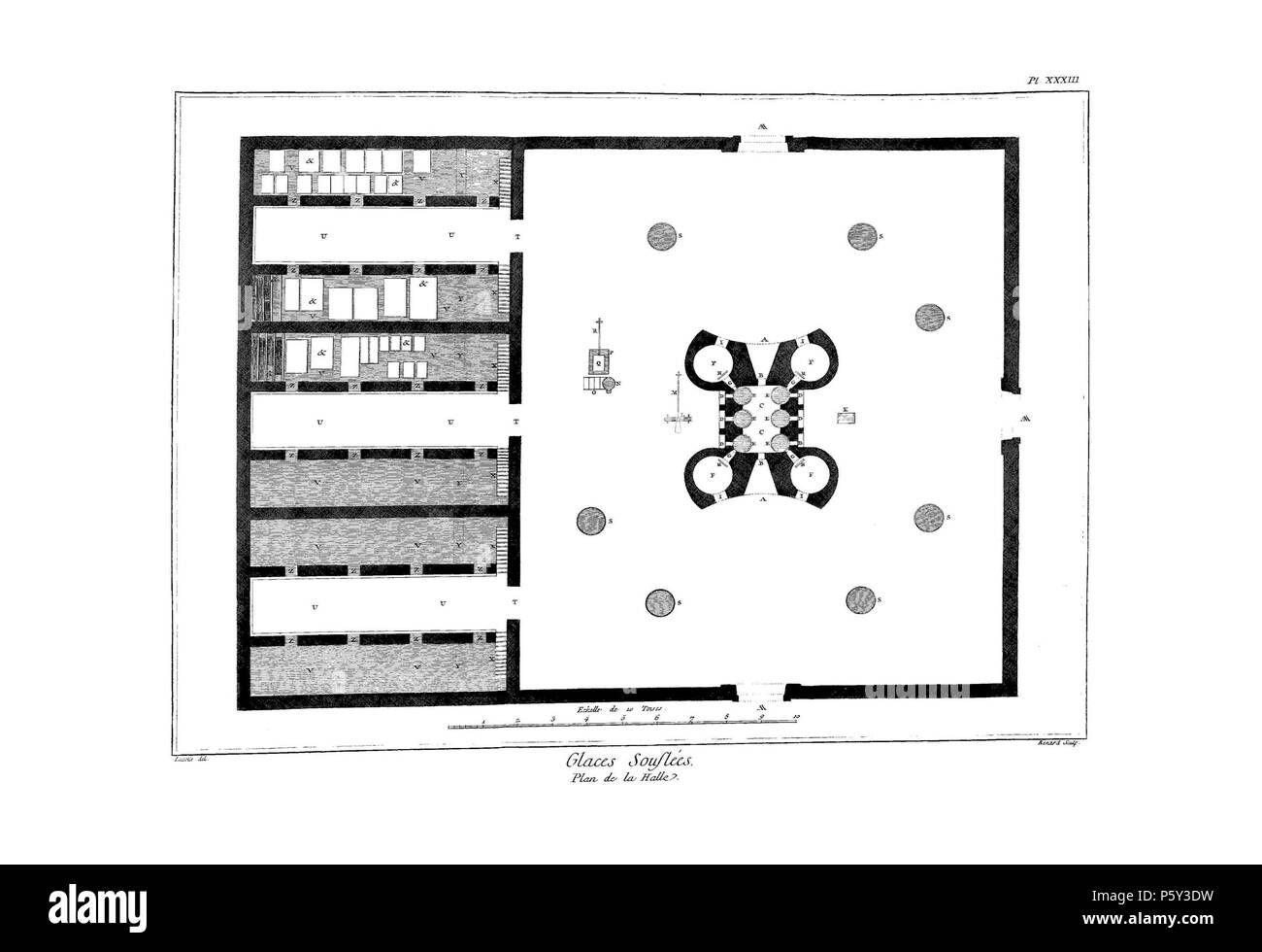 N/A. Anglais : Planches de l'Encyclopédie de Diderot et d'Alembert, volume 3 : Glaces Pl. 33. 1763 (publication). Inconnu 514 Encyclopedie volume 3-307 Banque D'Images