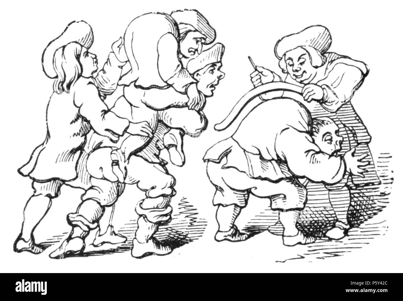Anglais 515 caricaturistes, 1893 - Caricature Anti-Hogarthian Banque D'Images