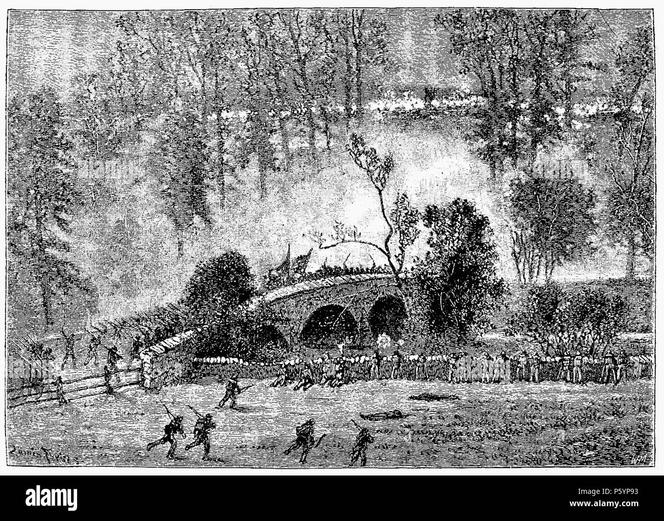 400 D215- bataille d'Antietam - Liv3-Ch19 Banque D'Images