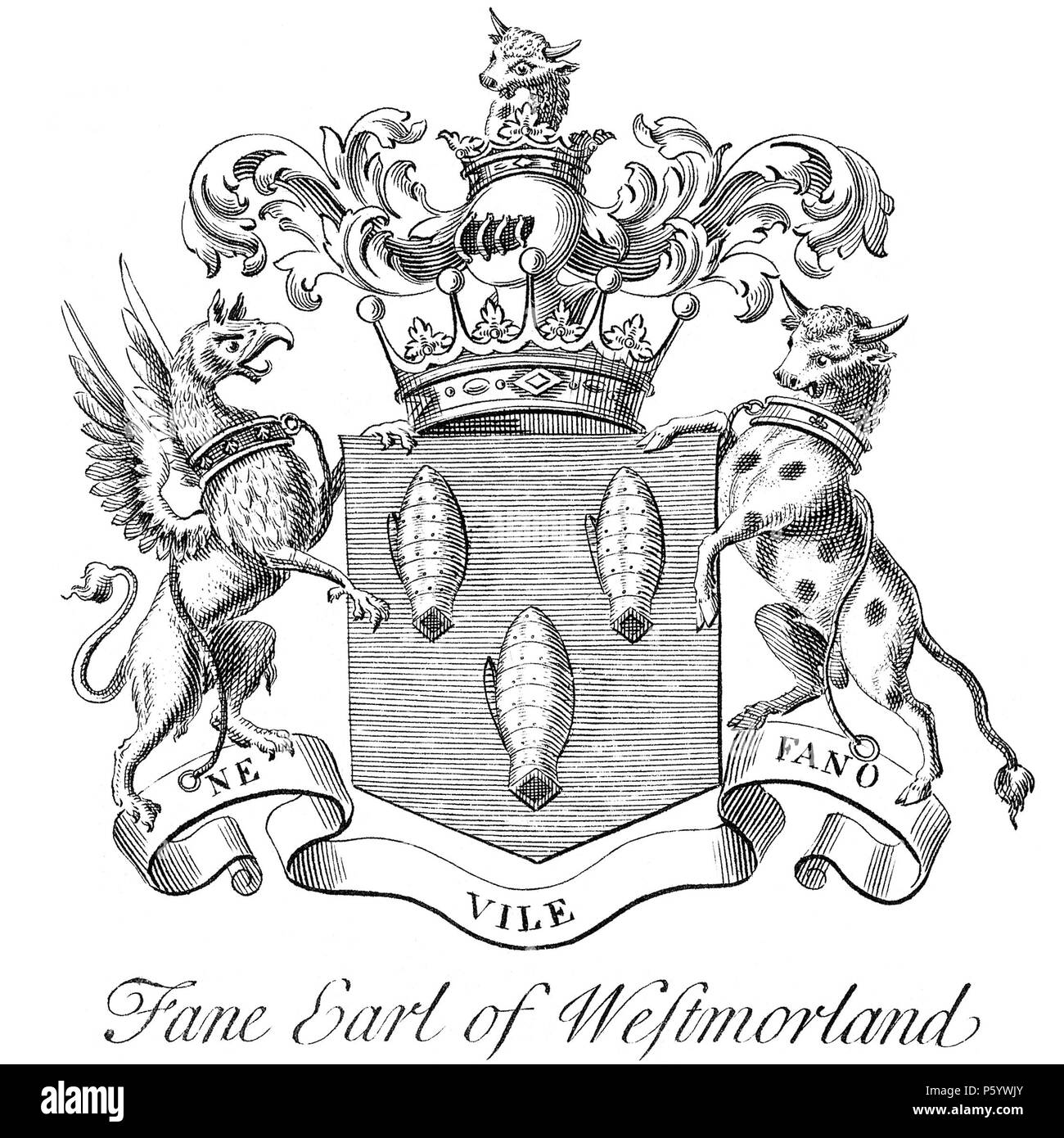 548 Fane Comte de Westmorland CoA Banque D'Images