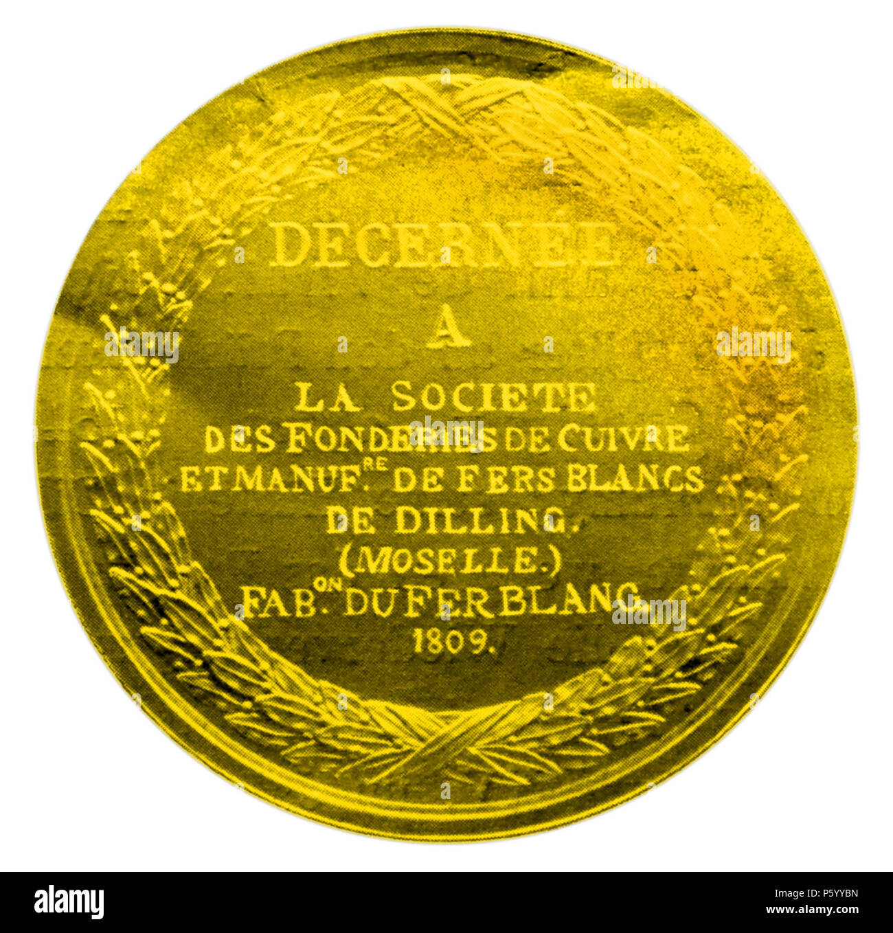 N/A. Deutsch : Goldmedaille . 1809. 446 DH 1809 Goldmedaille inconnu Banque D'Images