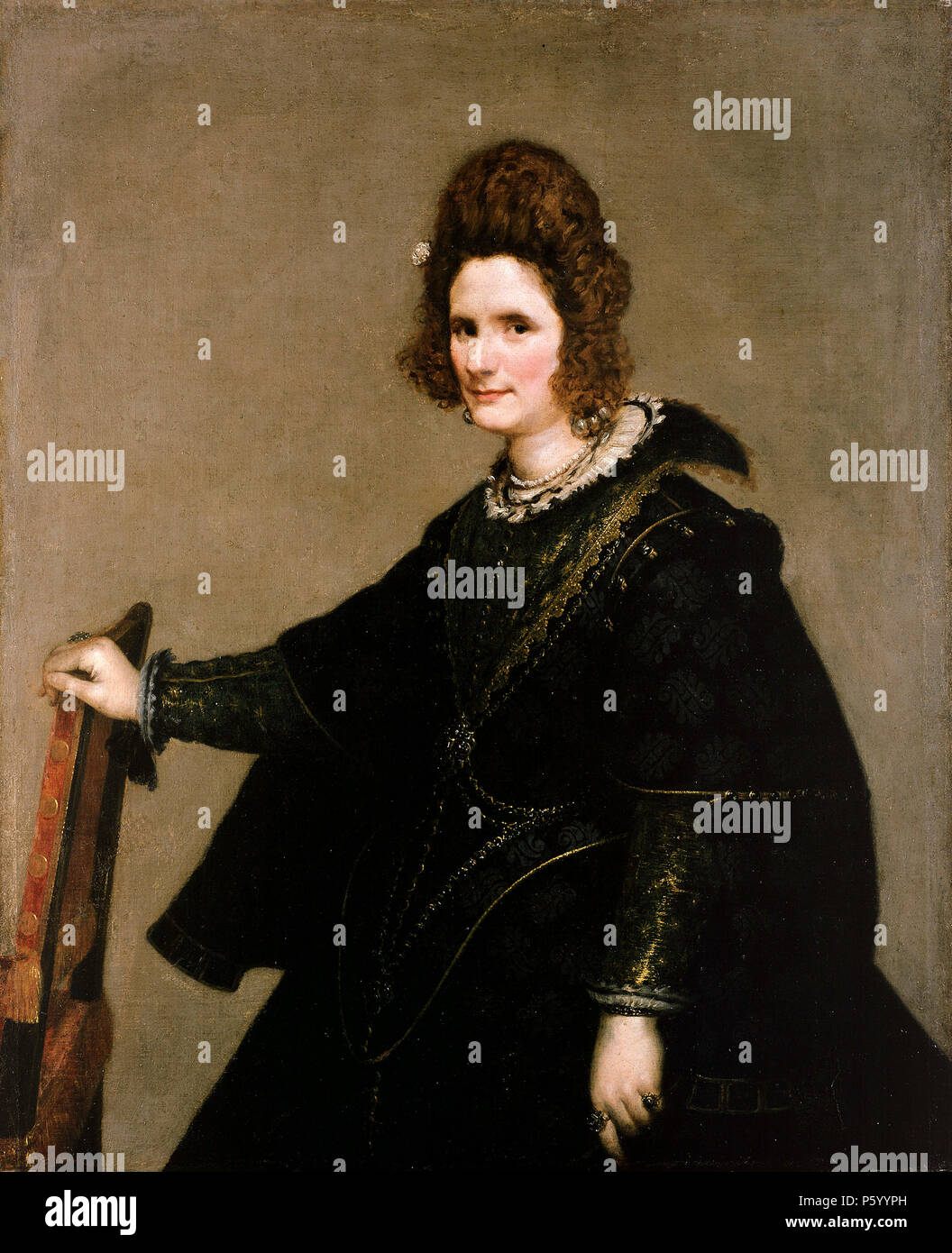 Dame de cour, 1635 par Diego Velázquez Banque D'Images