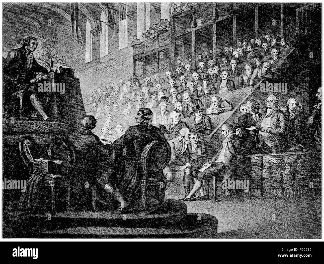 398 D039- Louis xvi devant la convention - Liv3-Ch16 Banque D'Images