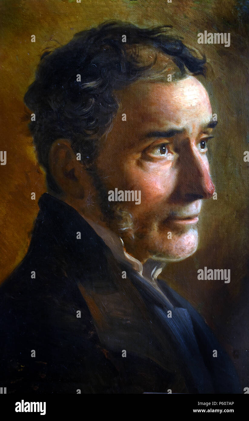 Portrait du peintre, Ludovico, Lipparini par TRANQUILLO CREMONA, (Pavia, 1837 - Milan, 1878), l'Italie, l'italien Banque D'Images