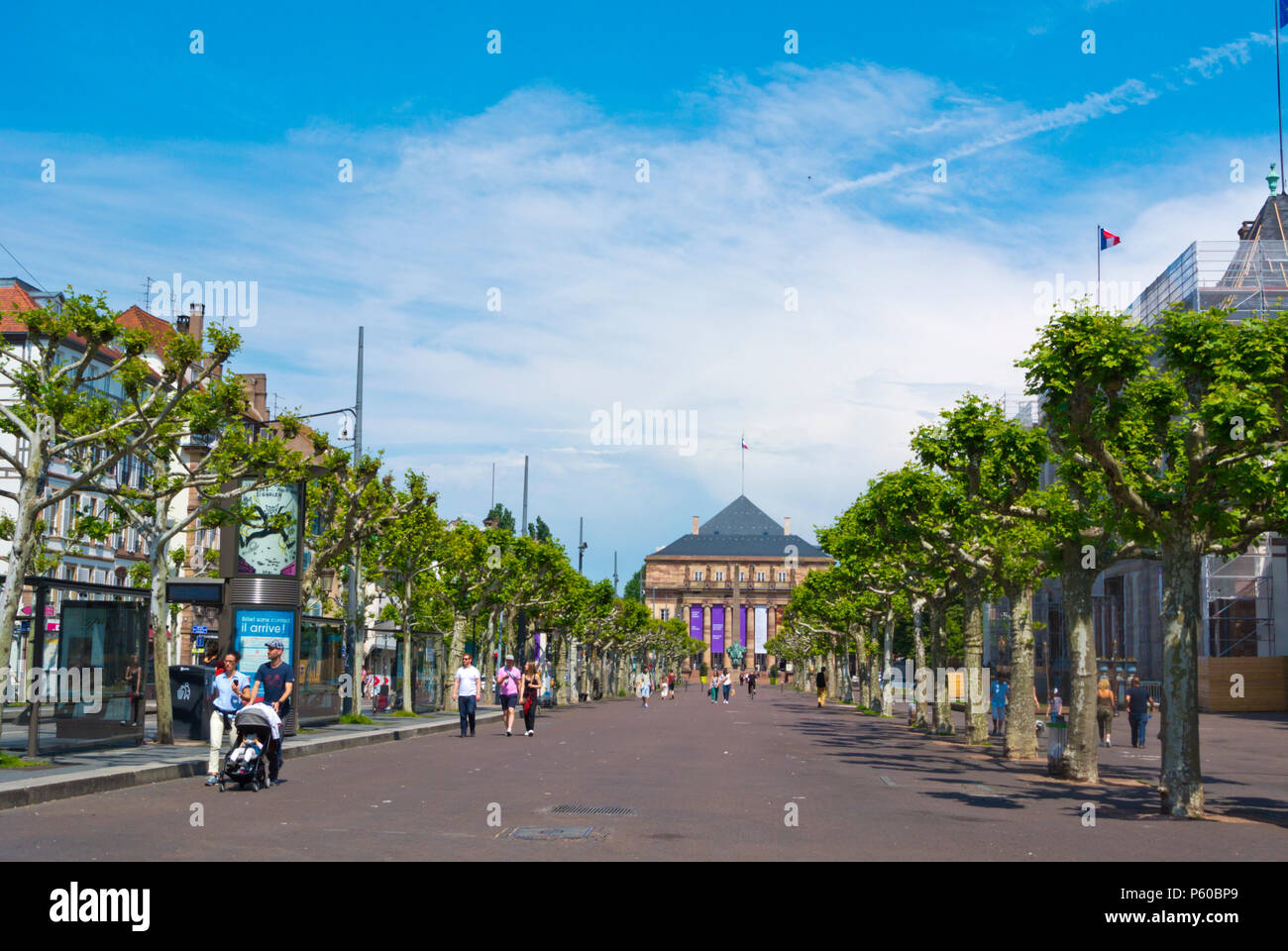 Place Broglie, Grande Ile, Strasbourg, Alsace, France Banque D'Images