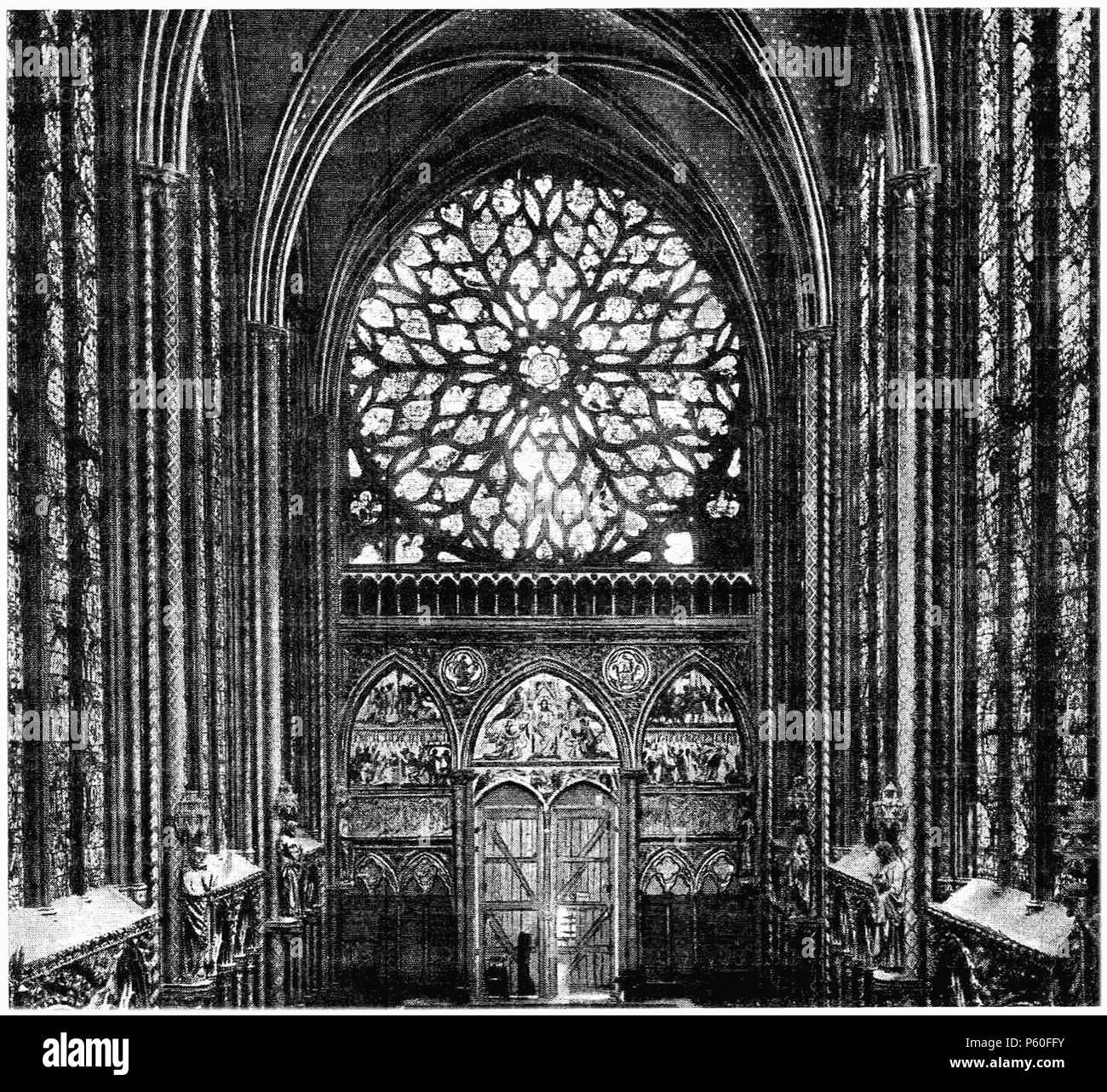399 D153- rosace. sainte-chapelle - liv3-Ch08 Banque D'Images