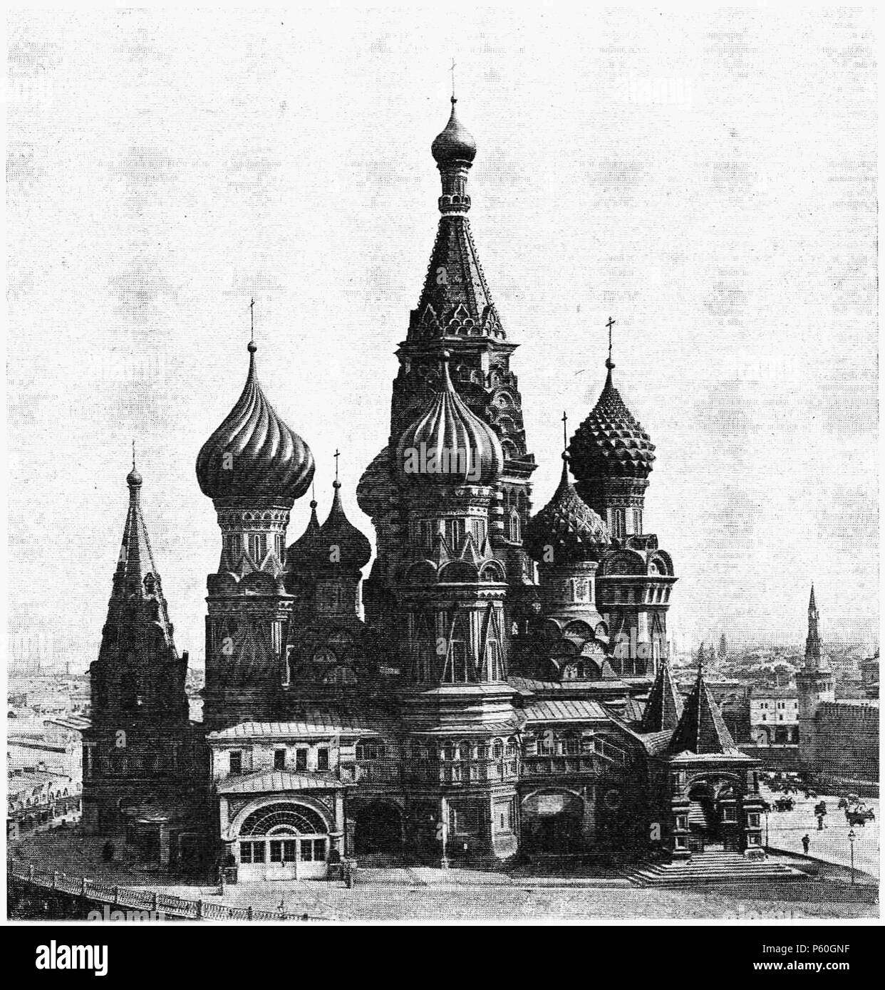 401 D347- moscou. L'église de Basile le Bienheureux - liv3-Ch11 Banque D'Images