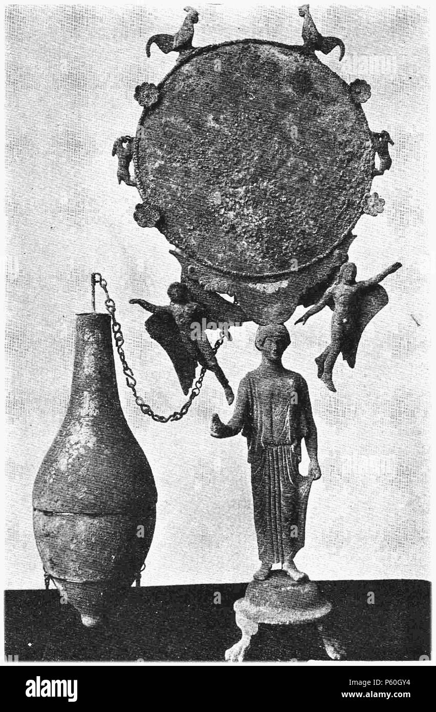 402 D357-miroir et flacon à parfum.-L2-CH8 Banque D'Images