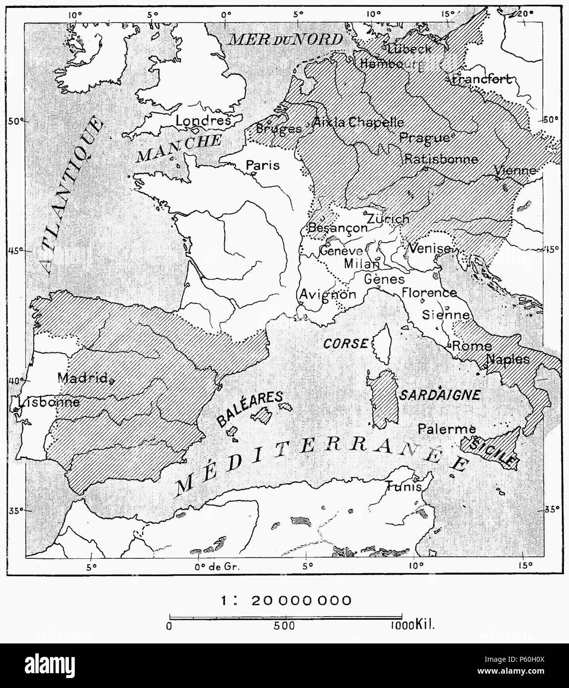402 D359- N° 375. Charles Quint et François Ier. - Liv3-Ch12 Banque D'Images