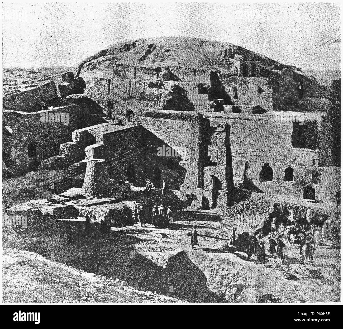 402 D387- écavation d'un temple à nippour - Liv4-Ch03 Banque D'Images