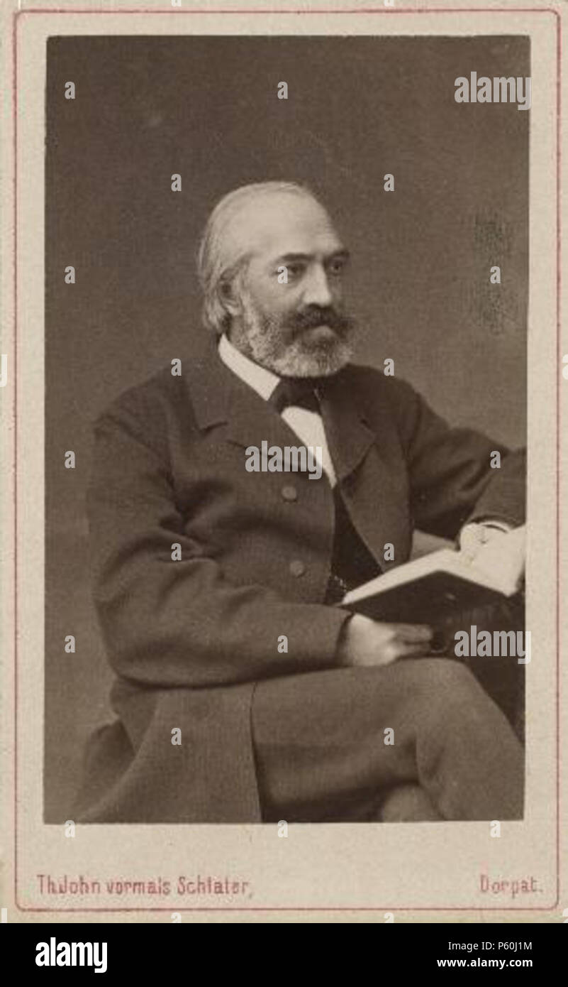 N/A. Anglais : Ernst Johann Georg Sokolowsky (8.02.1833 - 26.02.1899), l'Estonien clergyman Polski : Ernst Johann Georg Sokolowsky (8.02.1833 - 26.02.1899), estoski duchowny Eesti : Ernst Johann Georg Sokolowsky (8.02.1833 - 26.02.1899), l'Eesti vaimulik . avant 1899. Theodor John (-1894) Noms alternatifs August Wilhelm Theodor Description photographe estonien Date de naissance/décès 23 octobre 1894 (dans le calendrier julien) Lieu de naissance période travail Tartu 1862-1893 lieu de travail Estonie contrôle d'autorité : Q12376829 KulturNav:f644ab10-9600-4c6a-8a58-8a18f083e99f 523 Ernst Johann Geor Banque D'Images