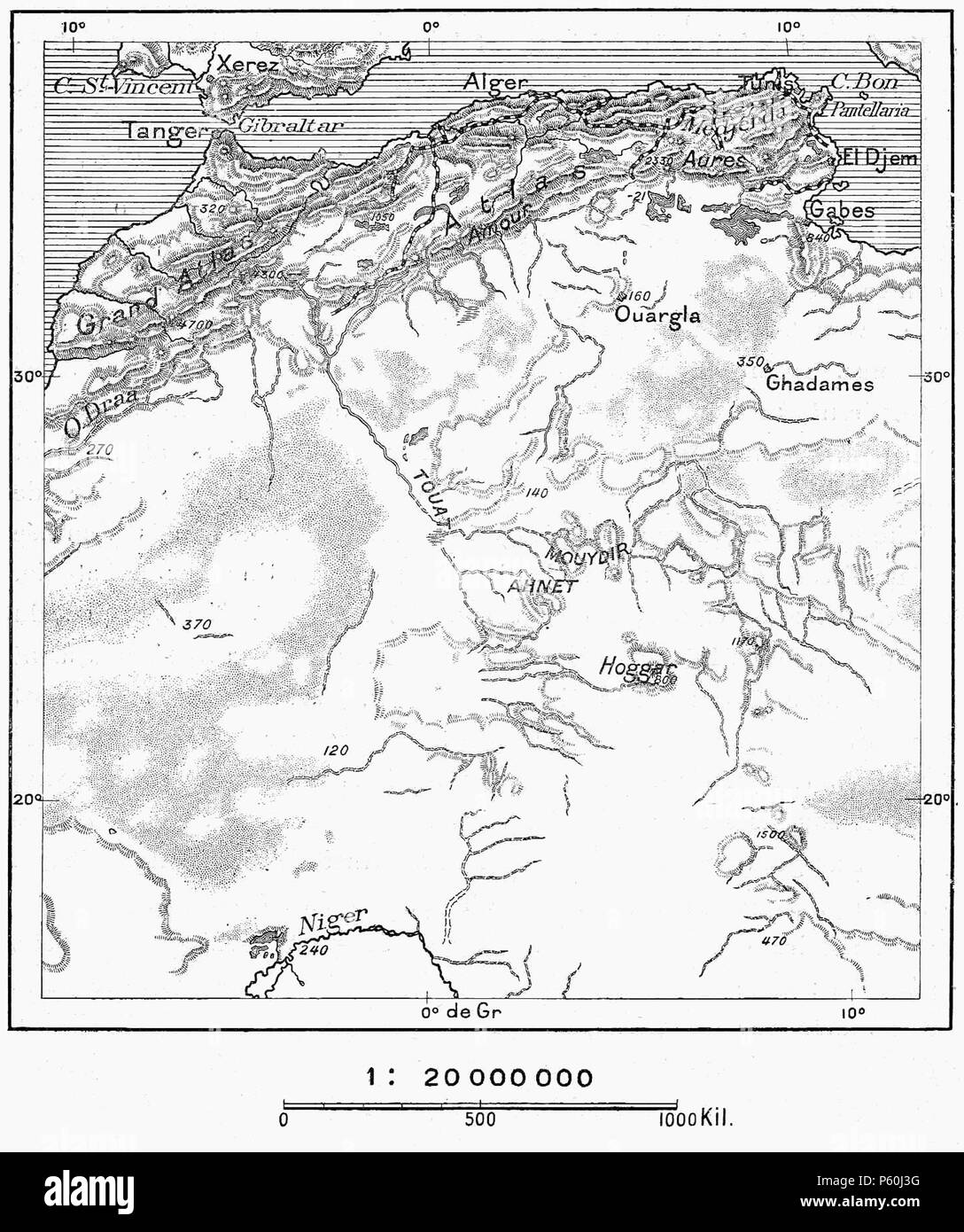 403 D465- N° 285. Maurétanie et Sahara. -Liv3-CH4 Banque D'Images