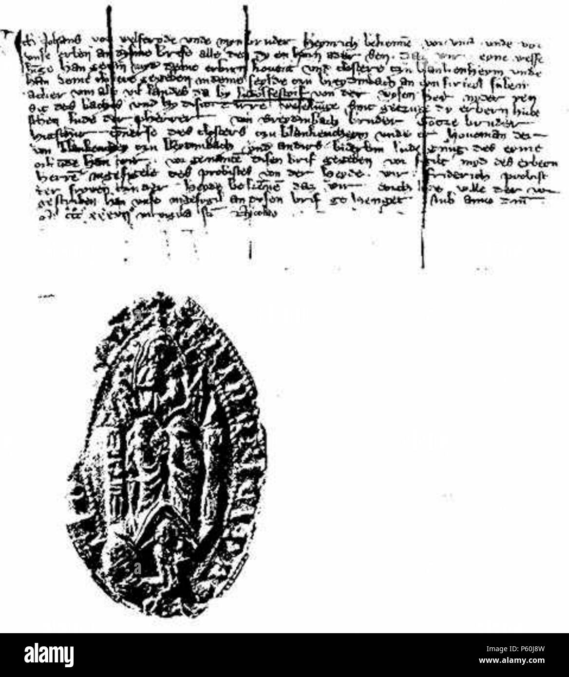 524 Erste urkundliche Erwähnung Bebra (Lüdersdorfs) Banque D'Images