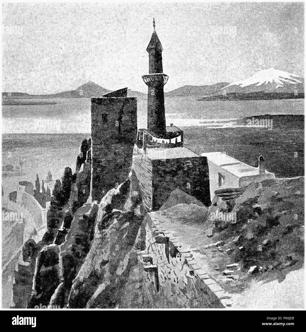 403 D489- le lac et la citadelle de van. -L2-Ch 2 Banque D'Images
