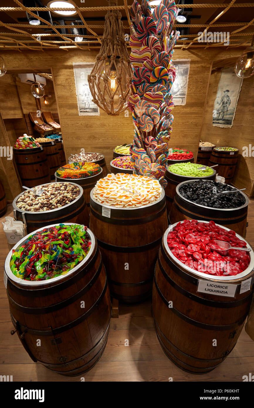 Le capitaine Candy Shop Dubrovnik Croatie Banque D'Images