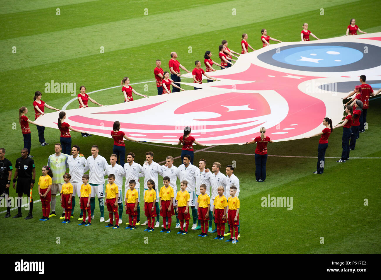 L'équipe nationale de football de Corée République bat l'Allemagne lors de la Coupe du Monde Russie 2018 à Kazan en Russie. Banque D'Images