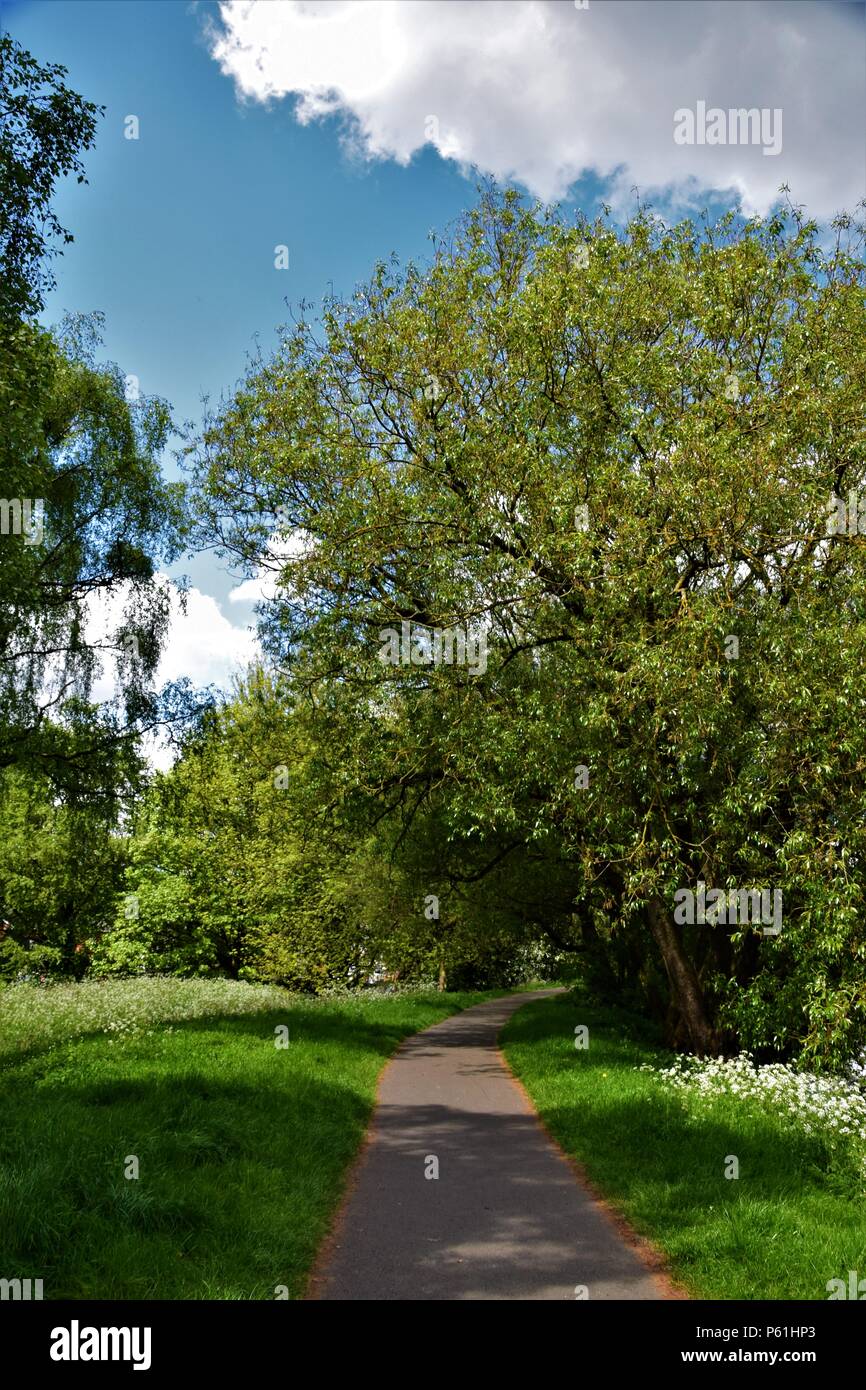 La photographie du canal de Birmingham England Banque D'Images