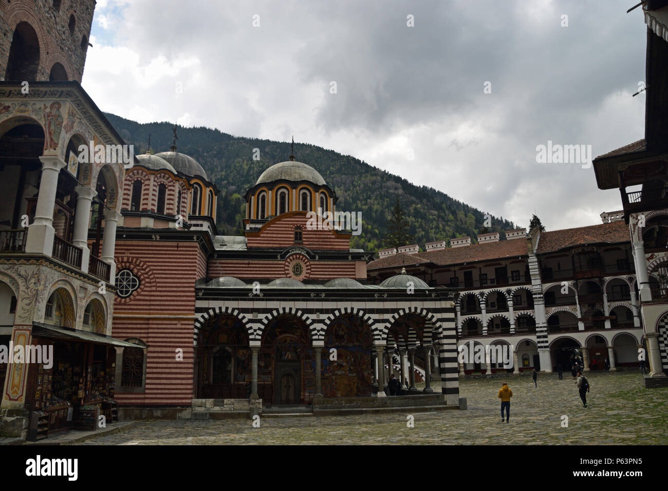 Monastère de Rila en Bulgarie Banque D'Images