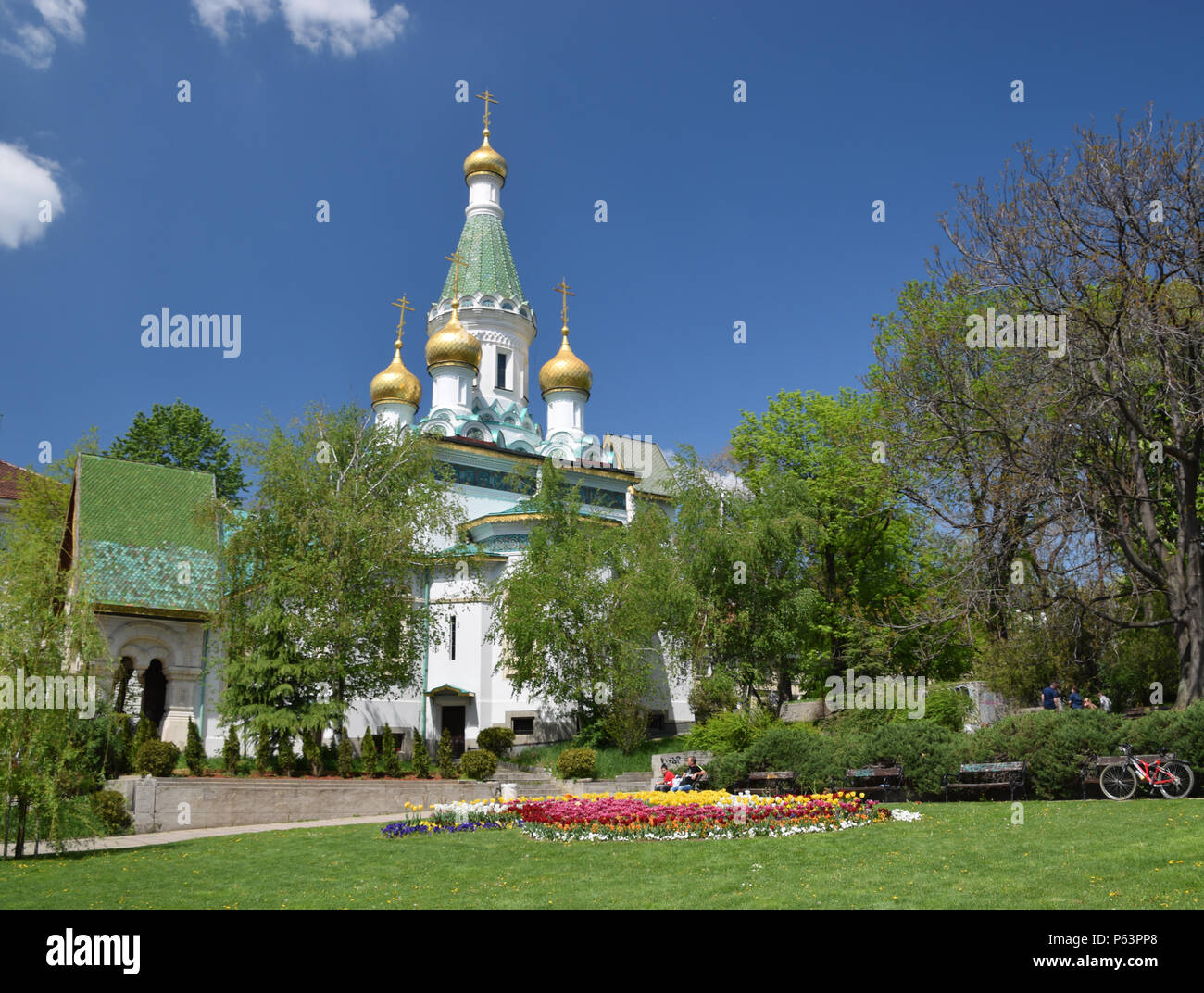 Eglise orthodoxe russe à Sofia Banque D'Images