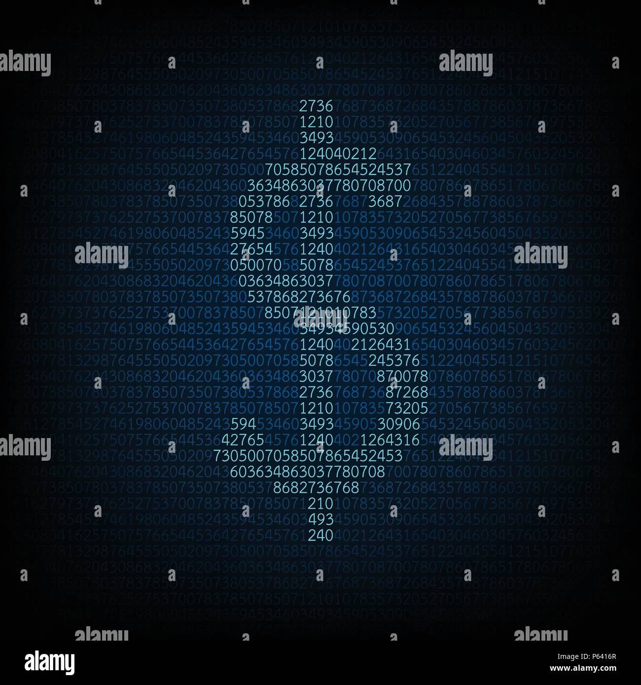 L'argent électronique de digital. Illustration de Vecteur