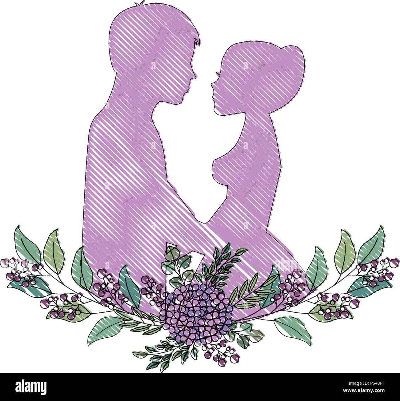 Couple Silhouette Fleurs Mariage Decoration Dessin Illustration Vectorielle Image Vectorielle Stock Alamy Couple Silhouette Fleurs Mariage Decoration Dessin Illustration Vectorielle Image Vectorielle Stock Alamy