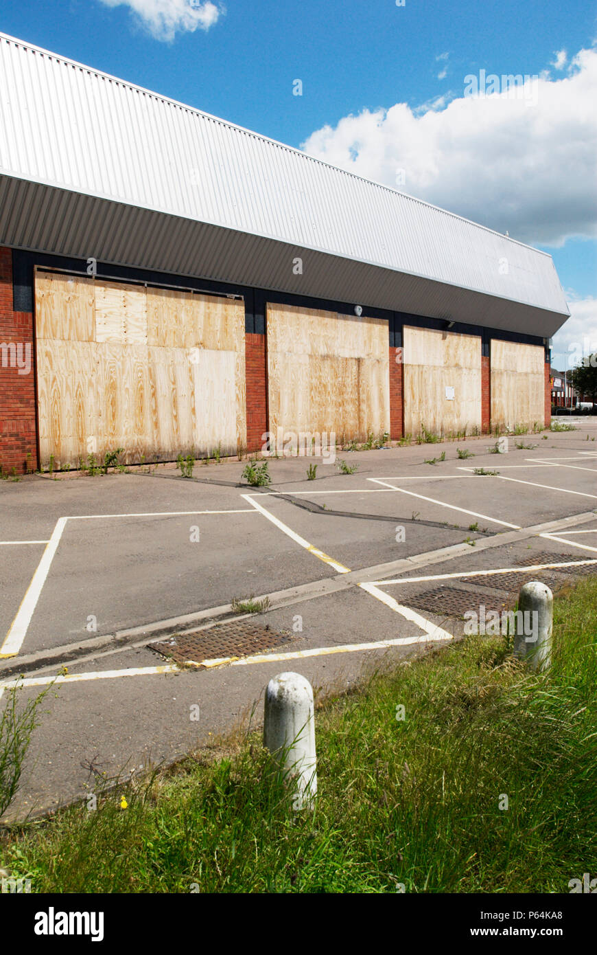 Immeuble commercial désaffecté, Ipswich, Suffolk, UK Banque D'Images