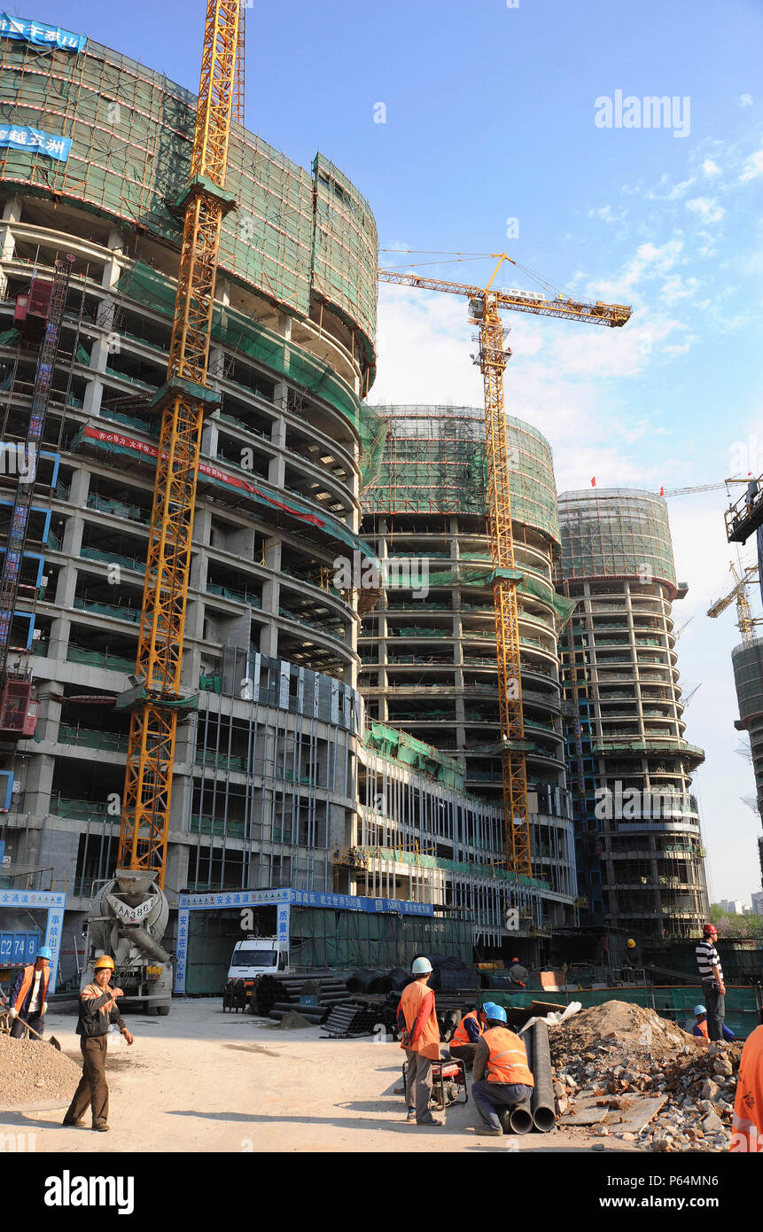 Nouveau développement résidentiel ou de bureau, l'est de Beijing, Chine Banque D'Images