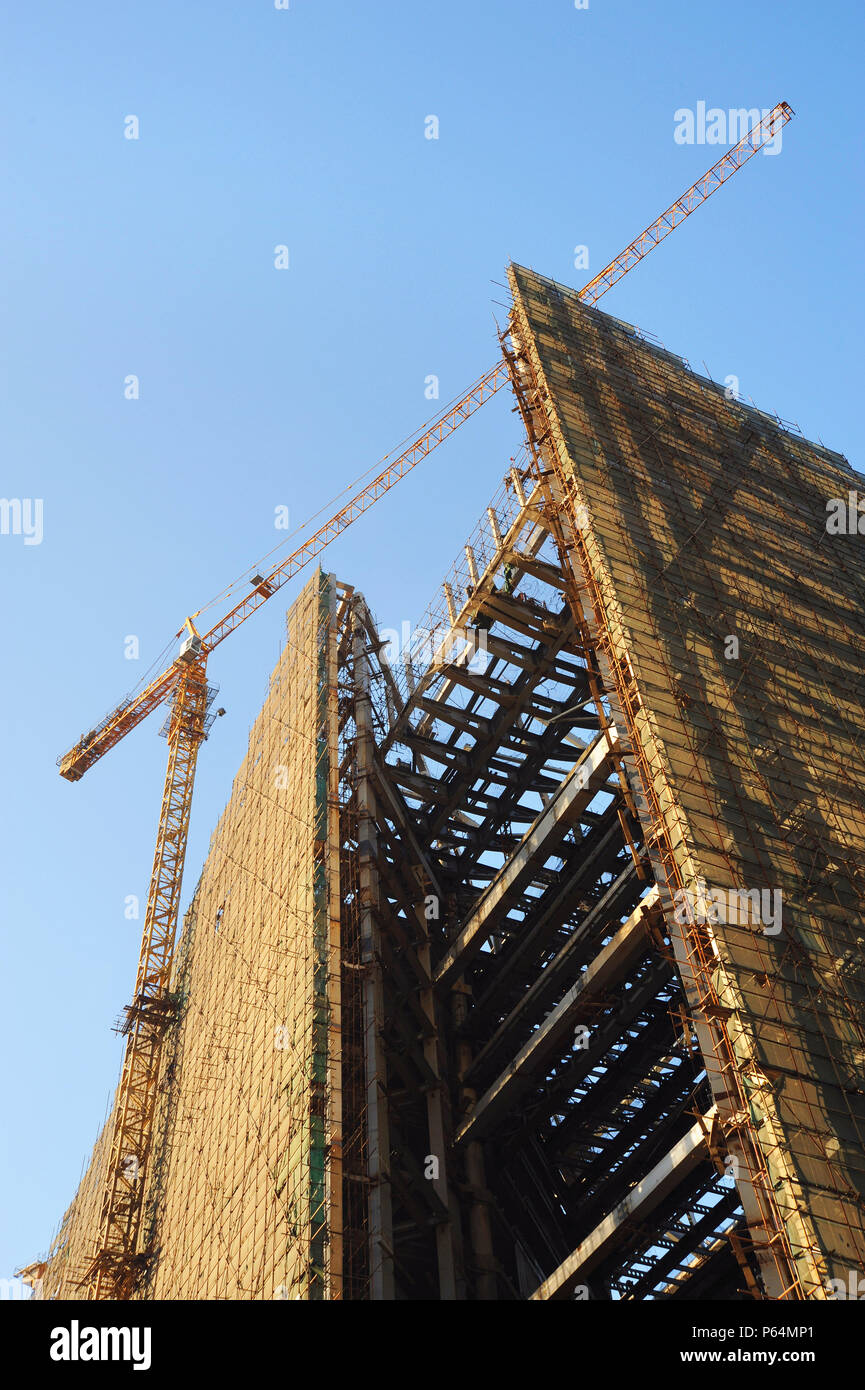 Qiaofu, le jardin central de l'est de Beijing. 200, 000 sq m bloc résidentiel. Architectes - Architecture Beijing Centre de recherche. - La supervision d'entrepreneurs Banque D'Images