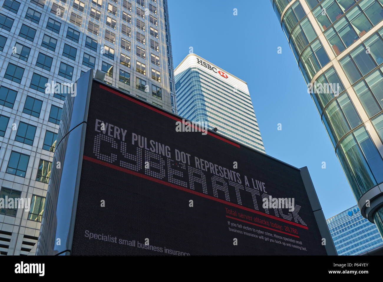 Cyberattaques contre les cyberattaques Banque D'Images