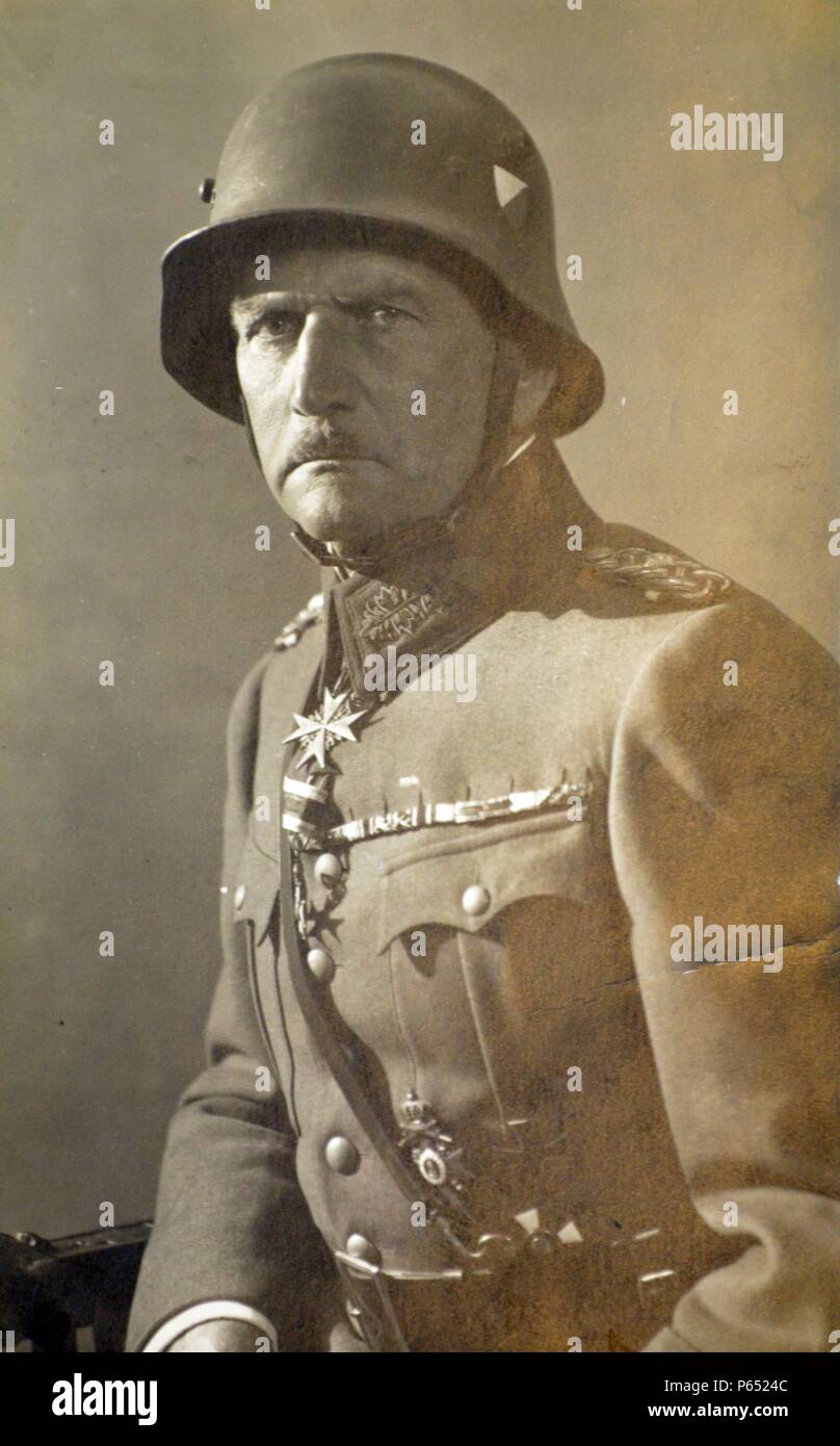 Franz Xaver Ritter von Epp (16 octobre 1868 â€ì 31 décembre 1946) officier dans l'armée impériale allemande du début du 20e siècle;est passé à l'office de tourisme de Reichsstatthalter de Bavière, sous les nazis. Banque D'Images