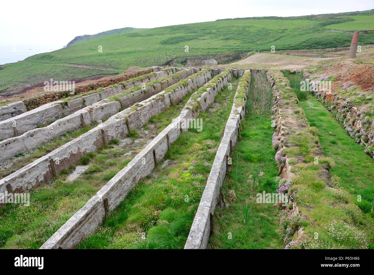 Geevor tin mine,Pendeen,West Penwith, Cornwall, Angleterre, Royaume-Uni Banque D'Images