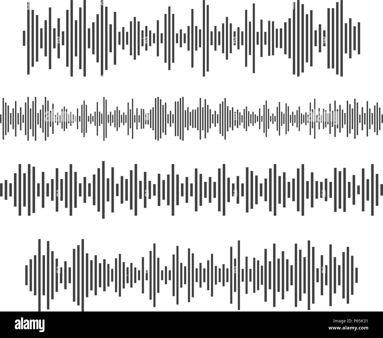 Les ondes sonores icône vecteur illustration design template Illustration de Vecteur