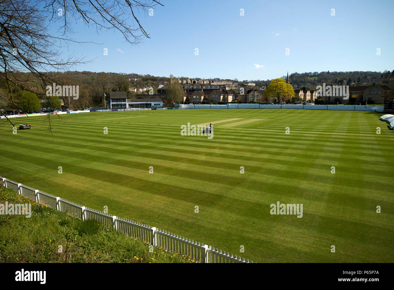Bath Cricket Club motif England UK Banque D'Images