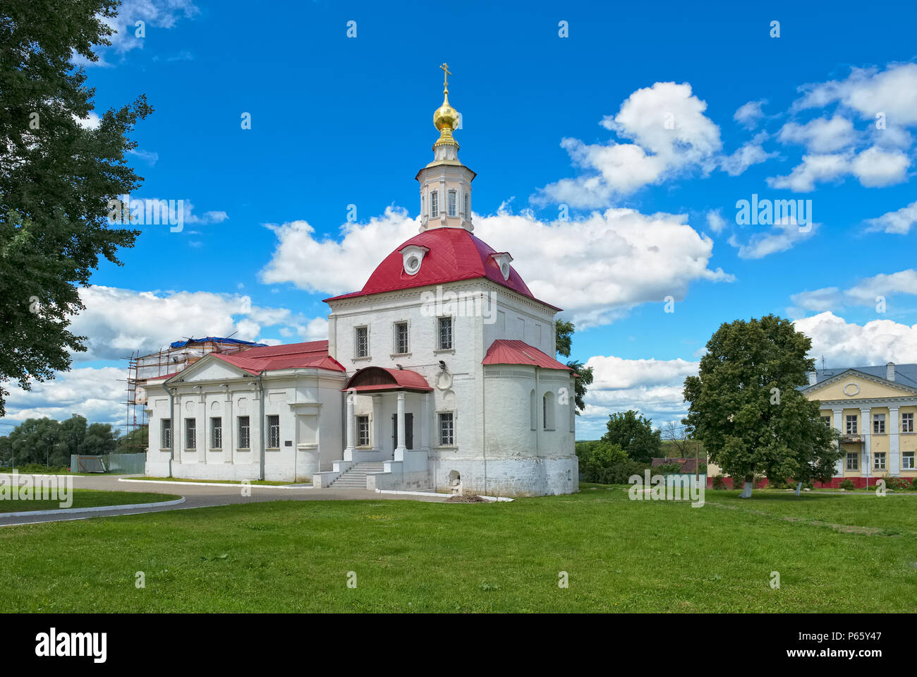 Kremlin Kolomna, Temple de renaissance de l'Slovushchego, fondée au 14e siècle, monument Banque D'Images Kremlin Kolomna, Temple de renaissance de l'Slovushchego, fondée au 14e siècle, monument Banque D'Images