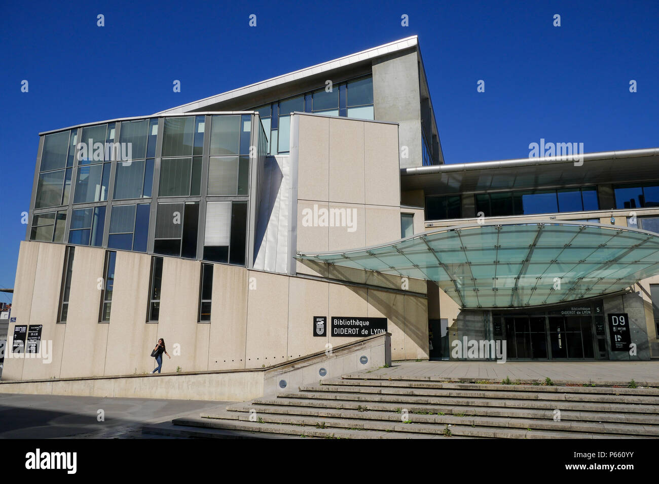 Université de Lyon, Bibliothèque Diderot, Lyon, France Photo Stock - Alamy