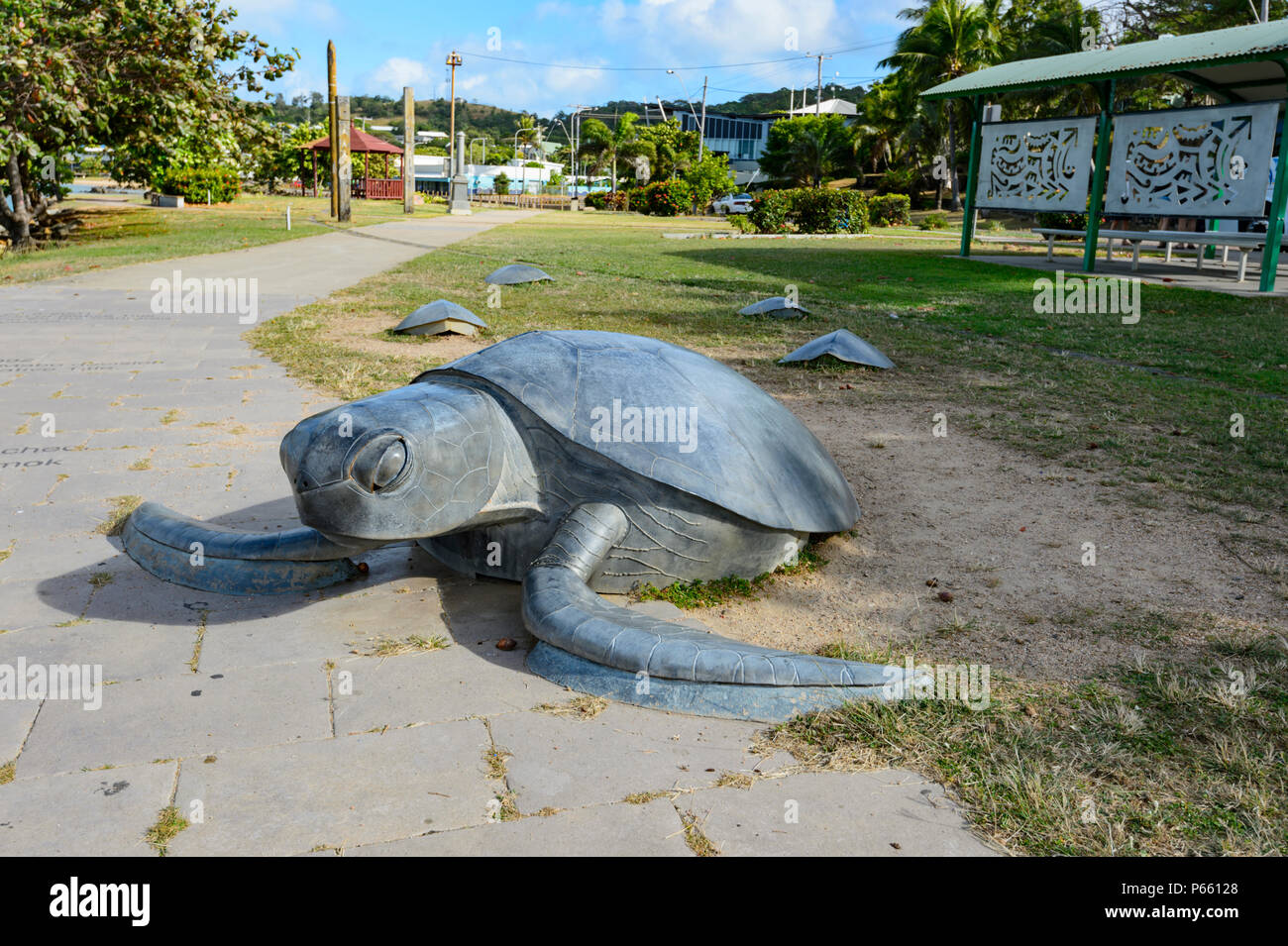 Sculpture tortue en terre cuite émaillée | Coucou Retro